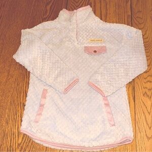 SIMPLY SOUTHERN kids' soft lt blue / purple jacket Sz YS Quarter-Zip DU